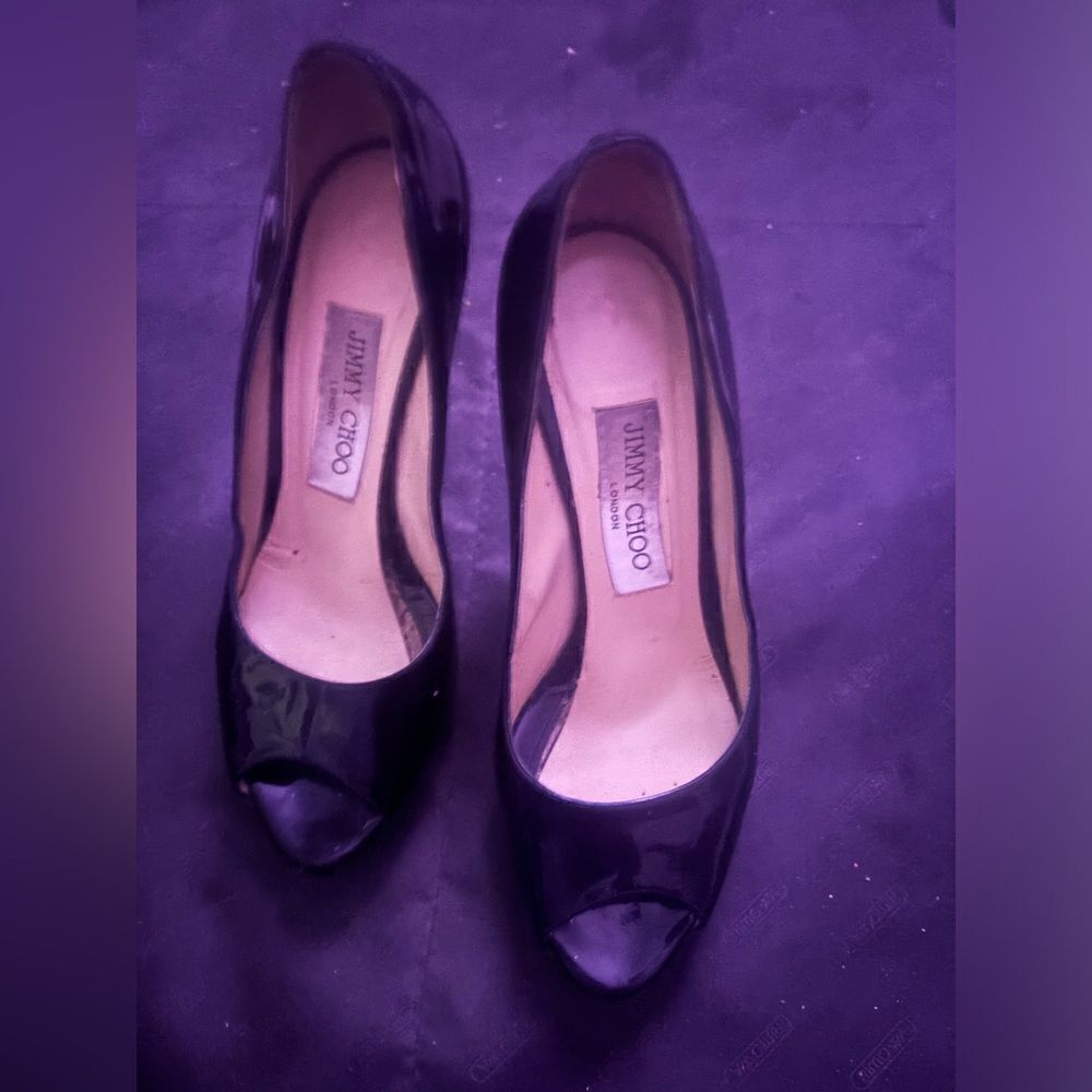 Jimmy Choo platform heels peep toe dress shoe sandals classic open toe sexy